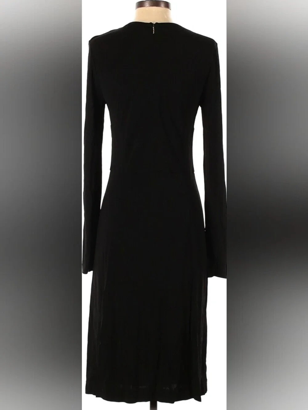 Tory Burch Black Long-Sleeve Midi Dress